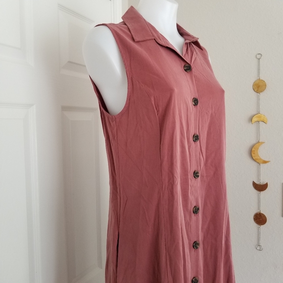 Tahari Boho Button Down Midi Dress w/ Pockets NWT - Picture 4 of 8